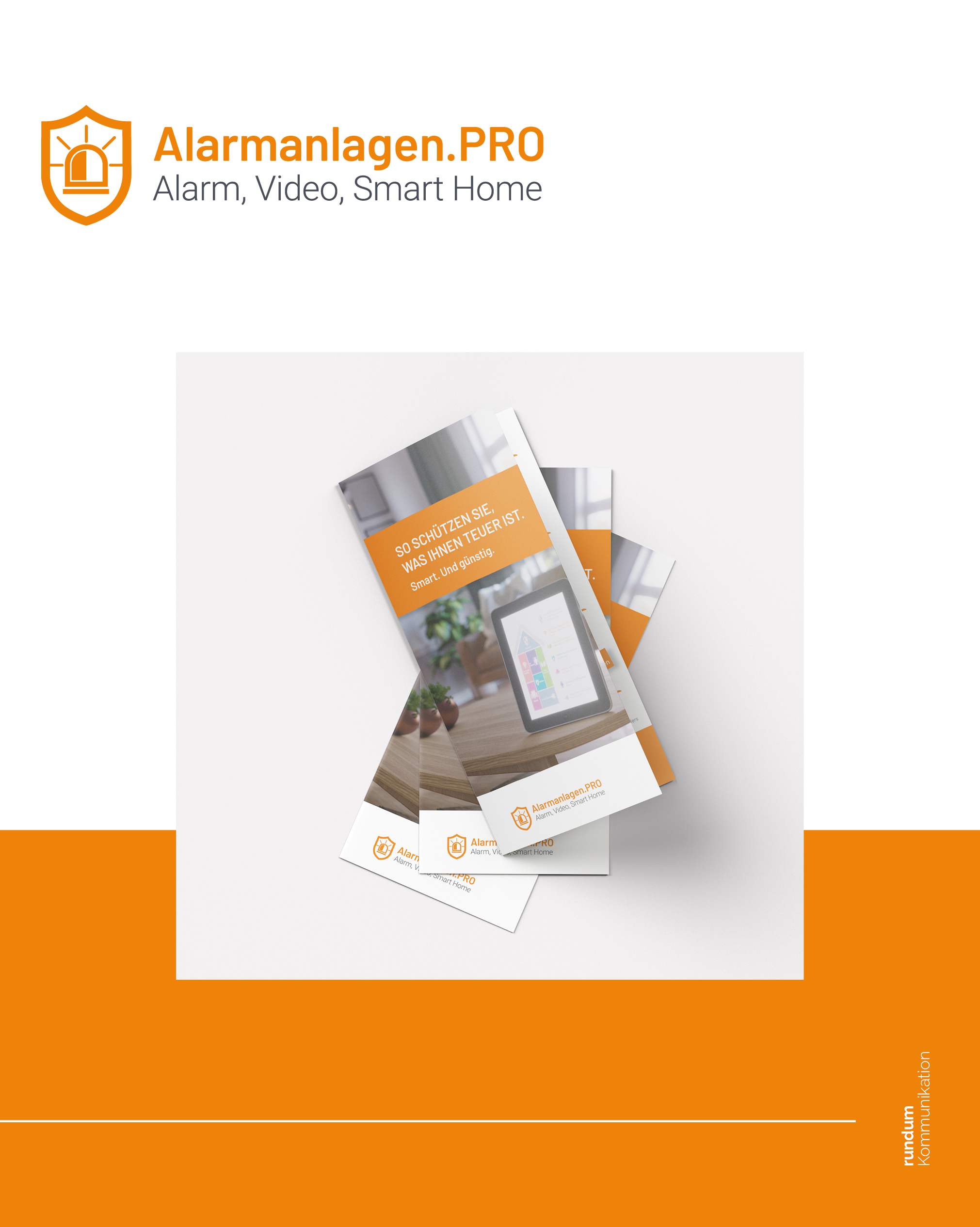 Flyer und Logo Refresh – Alarmanlagen.PRO GmbH